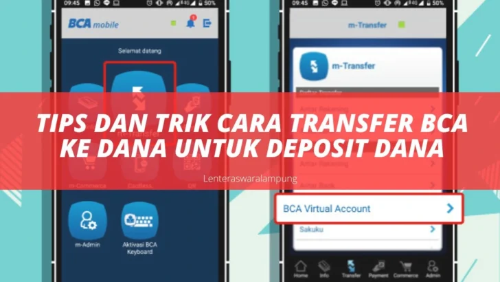 Tips Dan Trik Cara Transfer BCA Ke DANA Untuk Deposit DANA